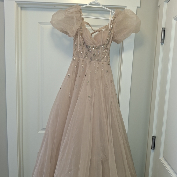 Elegant Sequin Embellished Prom Dress - Picture 2 of 7